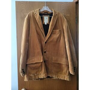 Territory Ahead Men’s Light Brown Corduroy Cotton Blazer Jacket GUC XL